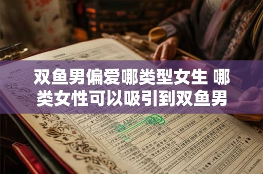双鱼男偏爱哪类型女生 哪类女性可以吸引到双鱼男