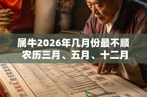 属牛2026年几月份最不顺 农历三月、五月、十二月