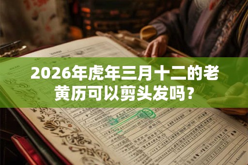 2026年虎年三月十二的老黄历可以剪头发吗？