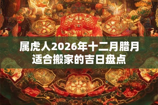 属虎人2026年十二月腊月适合搬家的吉日盘点
