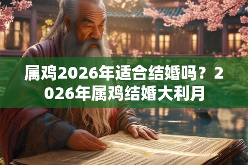 属鸡2026年适合结婚吗？2026年属鸡结婚大利月
