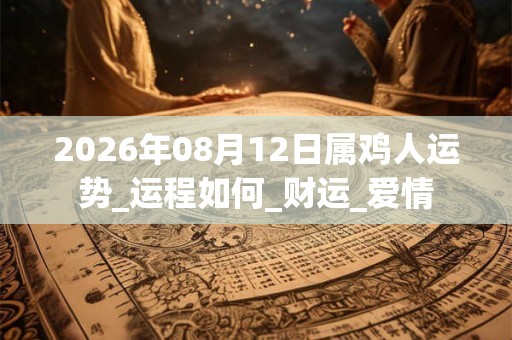 2026年08月12日属鸡人运势_运程如何_财运_爱情 2026年08月12日属鸡人运势_运程如何_财运_爱情