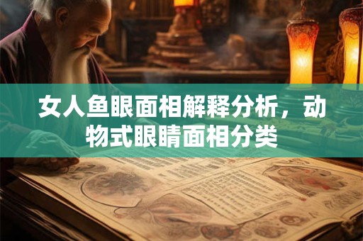 女人鱼眼面相解释分析，动物式眼睛面相分类