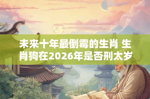 未来十年最倒霉的生肖 生肖狗在2026年是否刑太岁