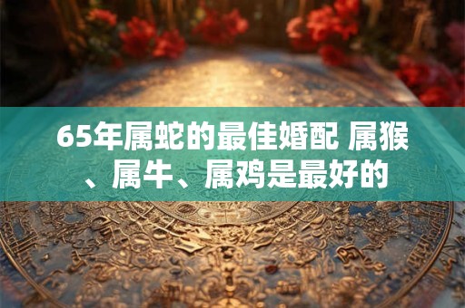 65年属蛇的最佳婚配 属猴、属牛、属鸡是最好的