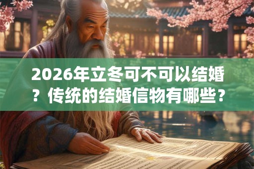 2026年立冬可不可以结婚?传统的结婚信物有哪些? 2026年立冬可不可以结婚?传统的结婚信物有哪些?