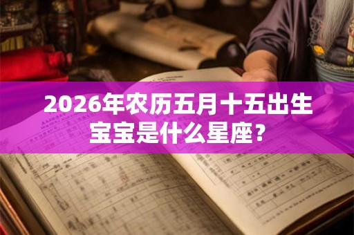 2026年农历五月十五出生宝宝是什么星座？