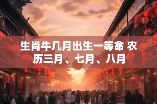 生肖牛几月出生一等命 农历三月、七月、八月