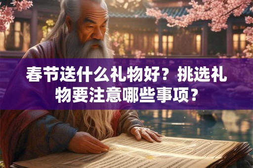 春节送什么礼物好？挑选礼物要注意哪些事项？