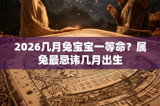2026几月兔宝宝一等命？属兔最忌讳几月出生