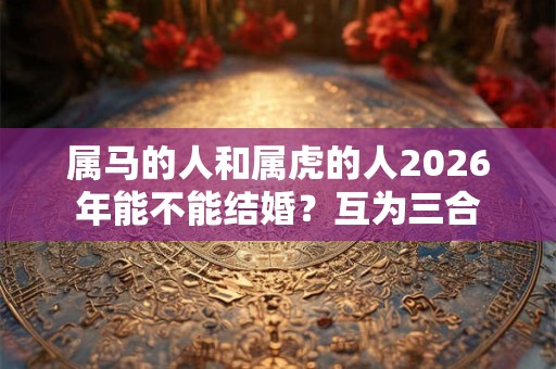 属马的人和属虎的人2026年能不能结婚？互为三合