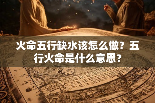 火命五行缺水该怎么做？五行火命是什么意思？