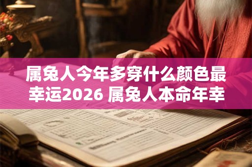 属兔人今年多穿什么颜色最幸运2026 属兔人本命年幸运色 属兔人今年多穿什么颜色最幸运2026 属兔人本命年幸运色