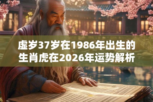 虚岁37岁在1986年出生的生肖虎在2026年运势解析大全 虚岁37岁在1986年出生的生肖虎在2026年运势解析大全
