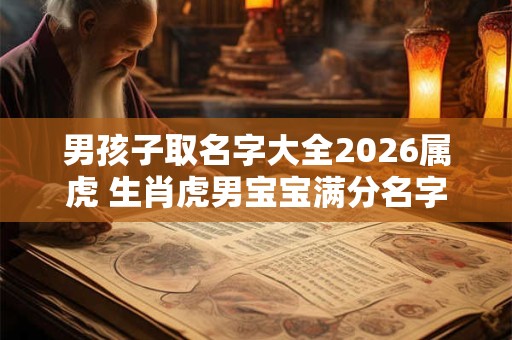 男孩子取名字大全2026属虎 生肖虎男宝宝满分名字鉴赏