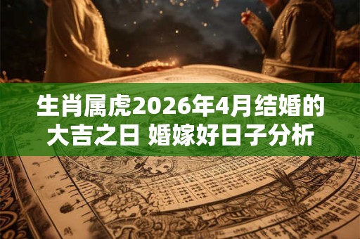 生肖属虎2026年4月结婚的大吉之日 婚嫁好日子分析