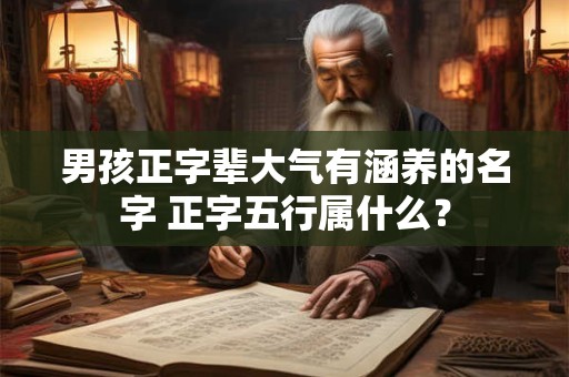 男孩正字辈大气有涵养的名字 正字五行属什么? 男孩正字辈大气有涵养的名字 正字五行属什么?