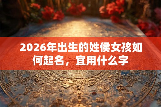 2026年出生的姓侯女孩如何起名，宜用什么字