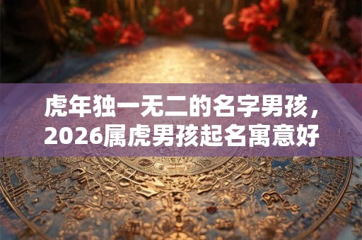 虎年独一无二的名字男孩，2026属虎男孩起名寓意好的字
