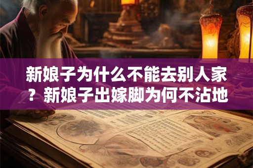 新娘子为什么不能去别人家？新娘子出嫁脚为何不沾地？