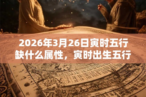 2026年3月26日寅时五行缺什么属性，寅时出生五行缺什么