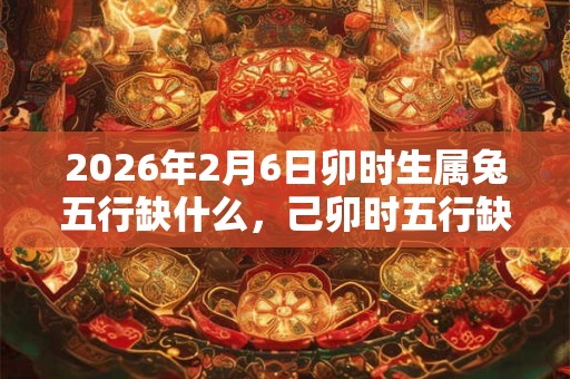 2026年2月6日卯时生属兔五行缺什么,己卯时五行缺什么 2026年2月6日卯时生属兔五行缺什么,己卯时五行缺什么
