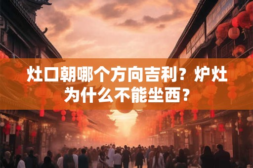 灶口朝哪个方向吉利？炉灶为什么不能坐西？