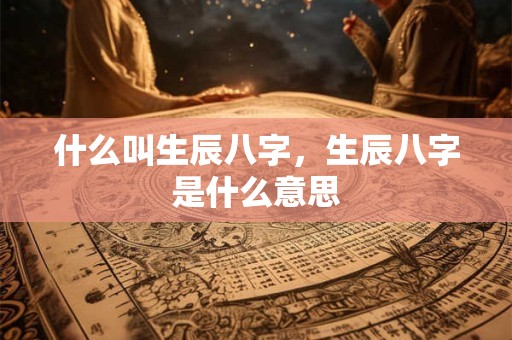 什么叫生辰八字，生辰八字是什么意思