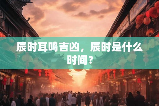 辰时耳鸣吉凶，辰时是什么时间？