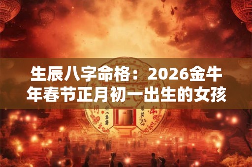 生辰八字命格：2026金牛年春节正月初一出生的女孩命好不好