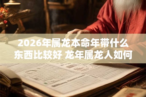 2026年属龙本命年带什么东西比较好 龙年属龙人如何挑选开运饰品