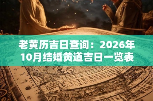 老黄历吉日查询：2026年10月结婚黄道吉日一览表