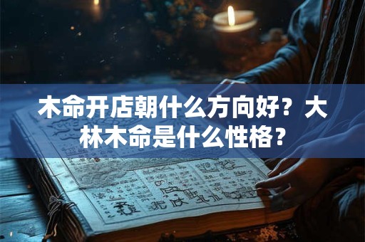 木命开店朝什么方向好?大林木命是什么性格? 木命开店朝什么方向好?大林木命是什么性格?