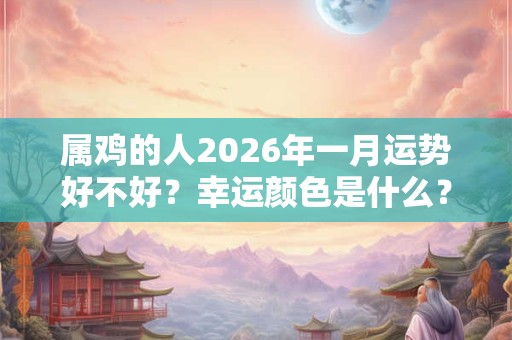属鸡的人2026年一月运势好不好？幸运颜色是什么？