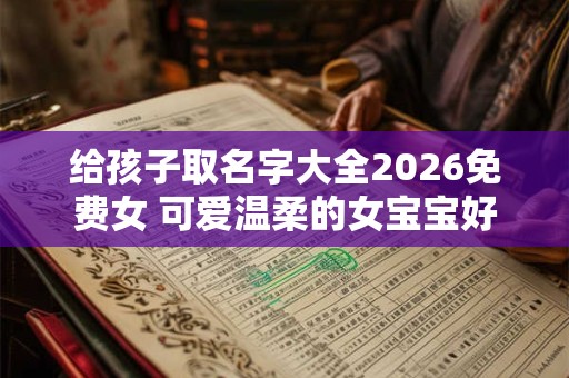 给孩子取名字大全2026免费女 可爱温柔的女宝宝好名