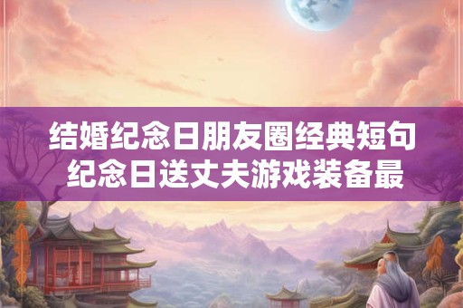 结婚纪念日朋友圈经典短句 纪念日送丈夫游戏装备最合适