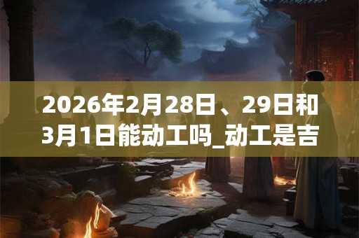 2026年2月28日、29日和3月1日能动工吗_动工是吉日吗