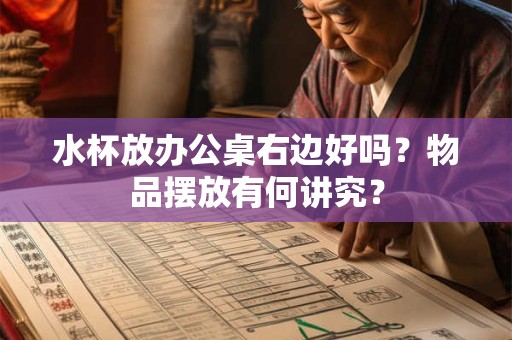 水杯放办公桌右边好吗？物品摆放有何讲究？