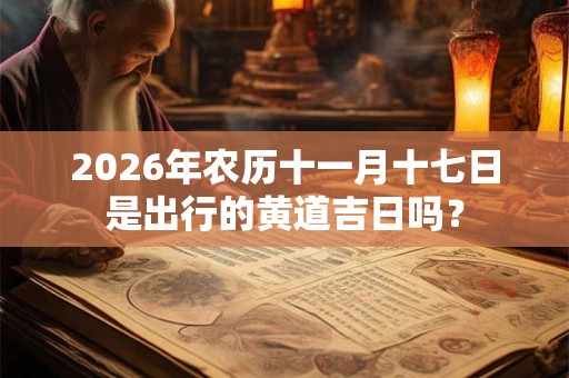 2026年农历十一月十七日是出行的黄道吉日吗？