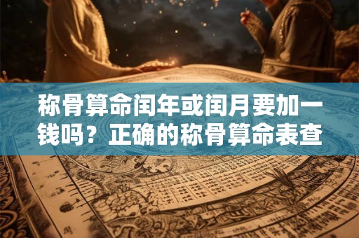 称骨算命闰年或闰月要加一钱吗？正确的称骨算命表查询