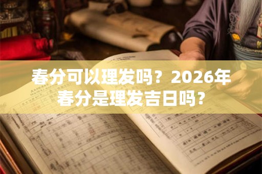 春分可以理发吗？2026年春分是理发吉日吗？