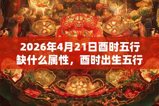 2026年4月21日酉时五行缺什么属性，酉时出生五行缺什么