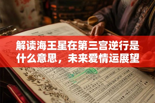 解读海王星在第三宫逆行是什么意思，未来爱情运展望