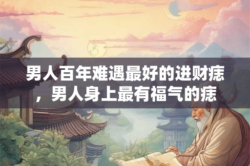 男人百年难遇最好的进财痣，男人身上最有福气的痣