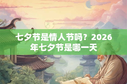 七夕节是情人节吗？2026年七夕节是哪一天