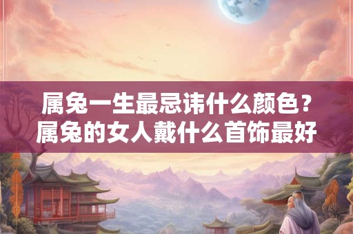 属兔一生最忌讳什么颜色？属兔的女人戴什么首饰最好？