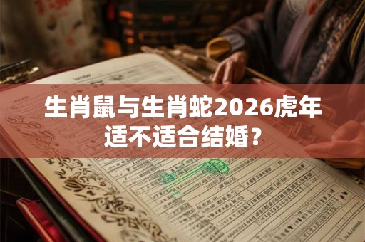 生肖鼠与生肖蛇2026虎年适不适合结婚？