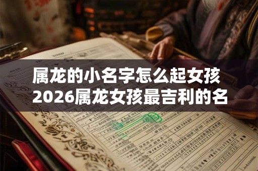 属龙的小名字怎么起女孩 2026属龙女孩最吉利的名字 属龙的小名字怎么起女孩 2026属龙女孩最吉利的名字