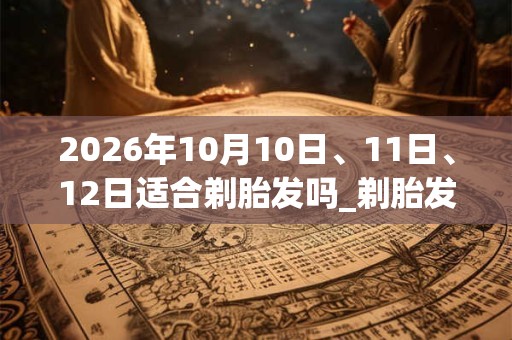 2026年10月10日、11日、12日适合剃胎发吗_剃胎发吉利吗