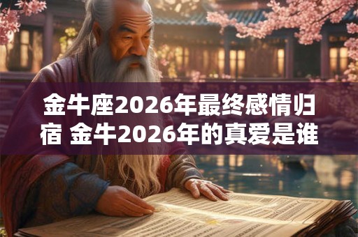 金牛座2026年最终感情归宿 金牛2026年的真爱是谁